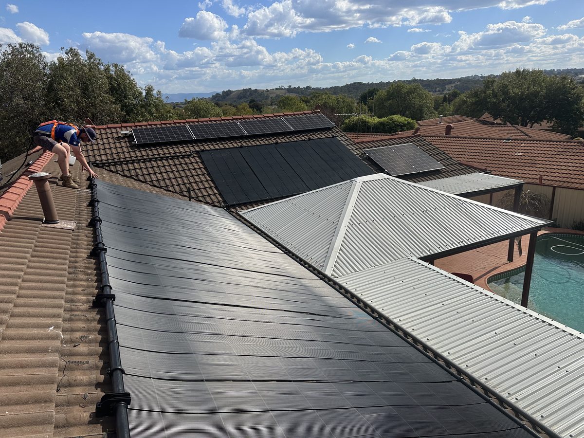 Heliocol solar pool heating Canberra