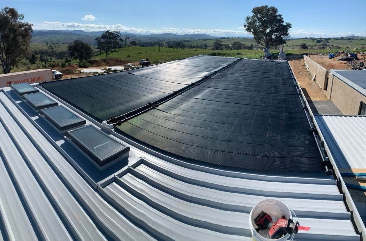 Solar pool heating installation Canberra
